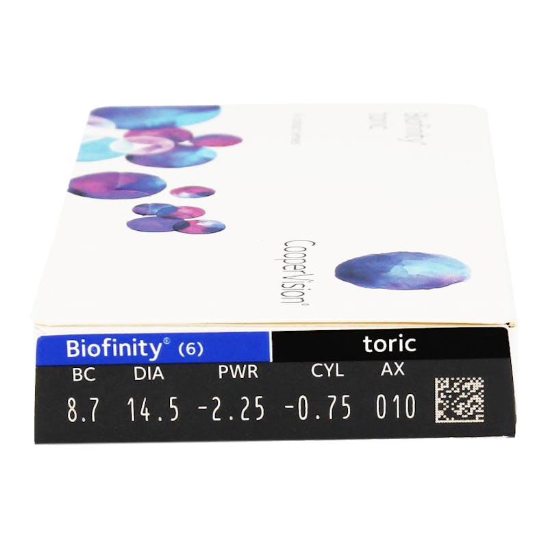Biofinity Toric - 6 monthly lenses