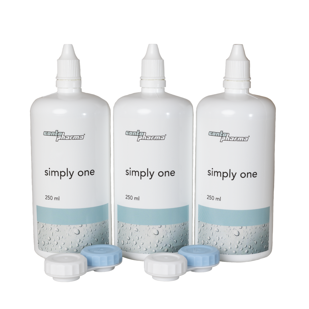 CONTOPHARMA simply one - 3x250ml + étui pour lentilles