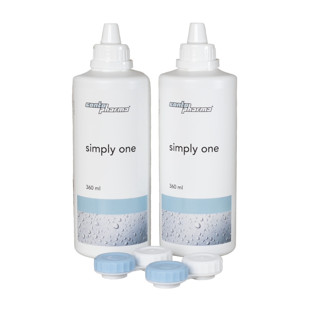 CONTOPHARMA simply one - 2x360ml + étui pour lentilles