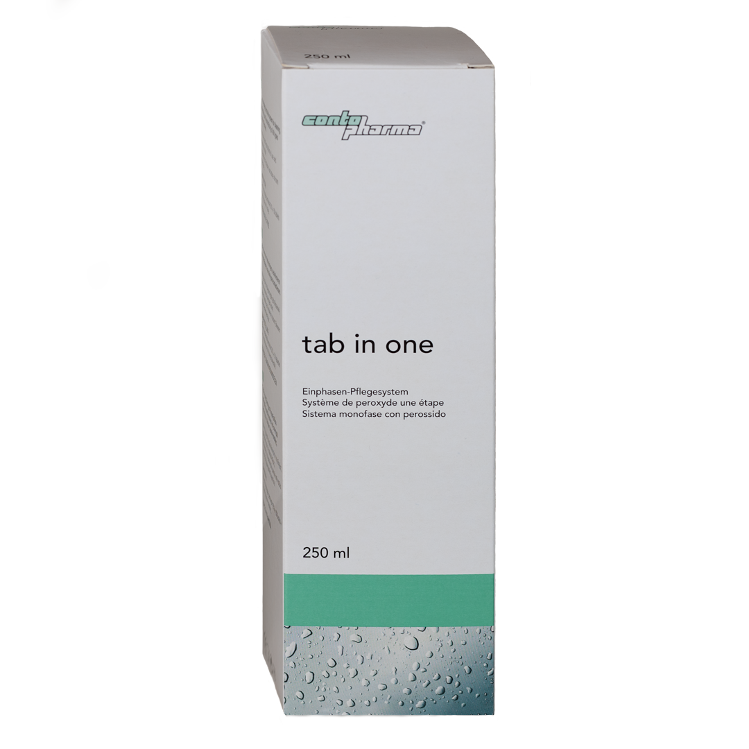 CONTOPHARMA tab in one - 250ml + étui pour lentilles