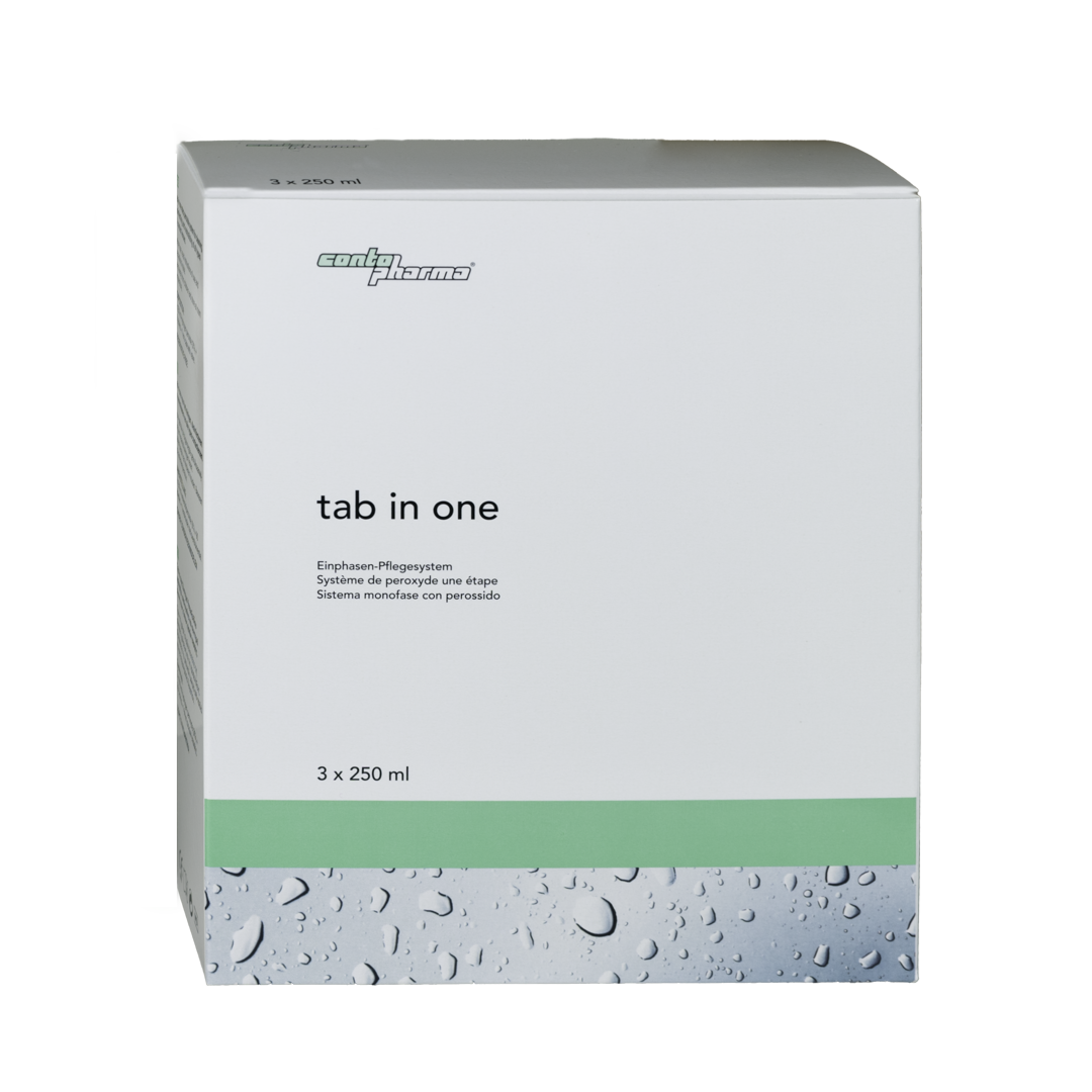 CONTOPHARMA tab in one - 3 x 250ml + étui pour lentilles