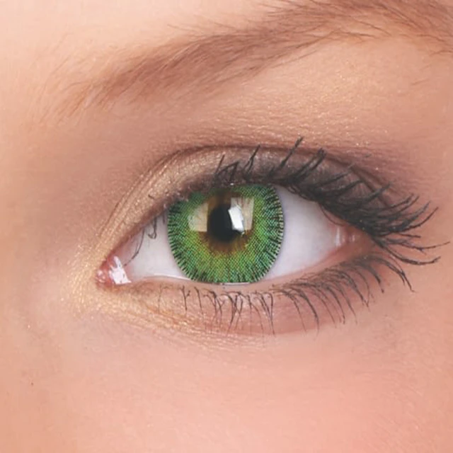 ColourVUE Fusion Yellow Green 2 lentilles de trois mois
