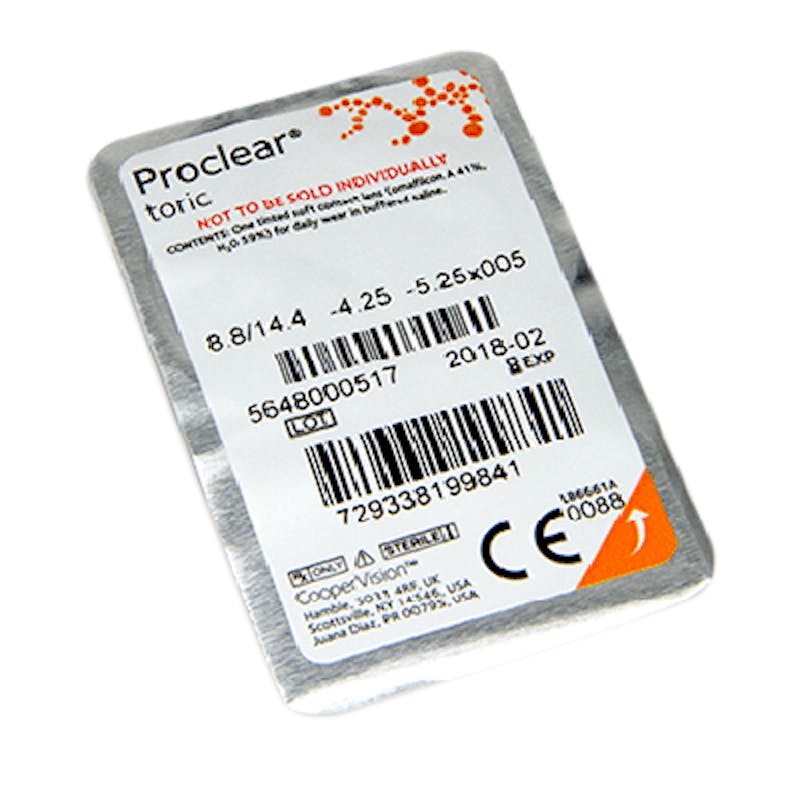 Proclear Toric XR - 6 monthly lenses