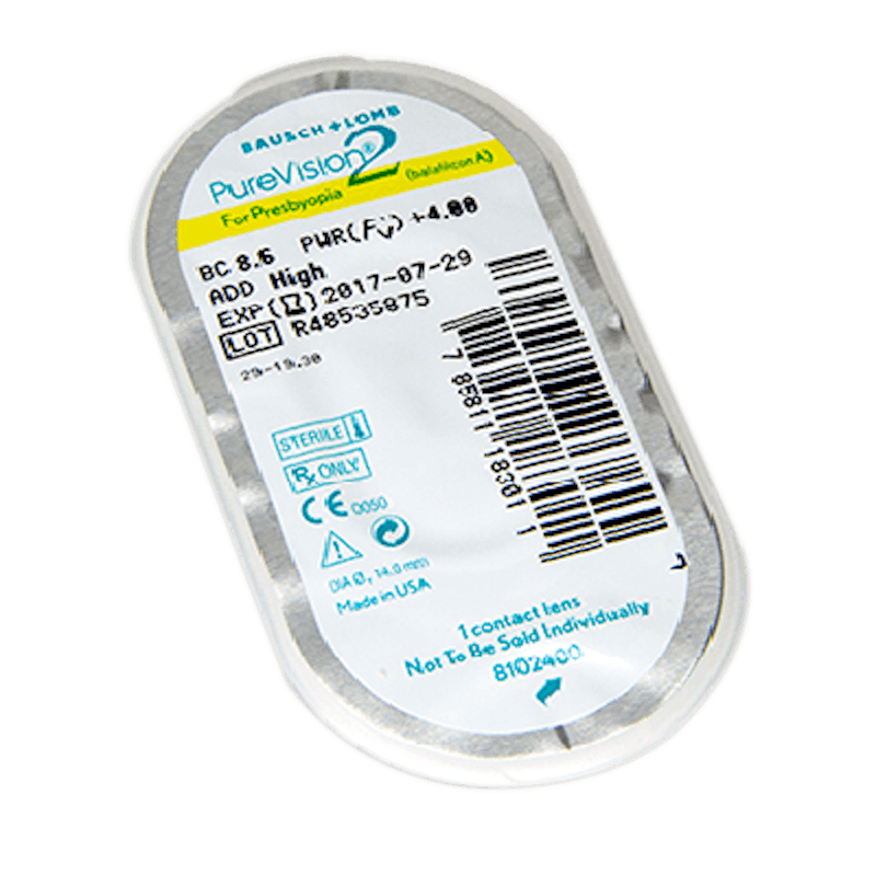 PureVision 2 for Presbyopia - 6 monthly lenses