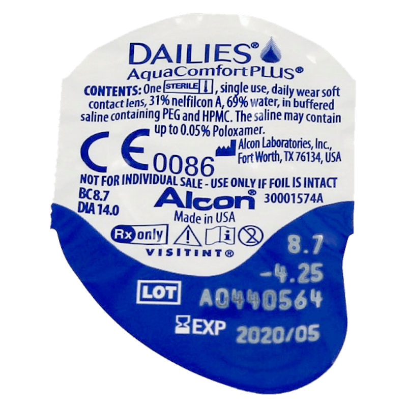 Dailies AquaComfort PLUS - 90 lentilles journalières