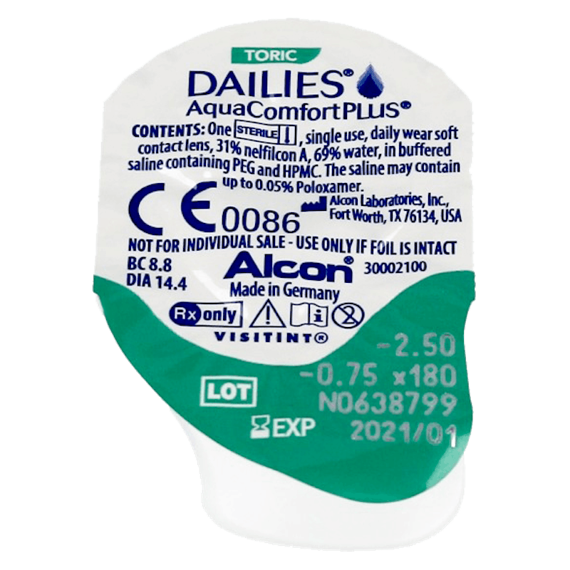 Dailies AquaComfort PLUS Toric - 90 Lenti