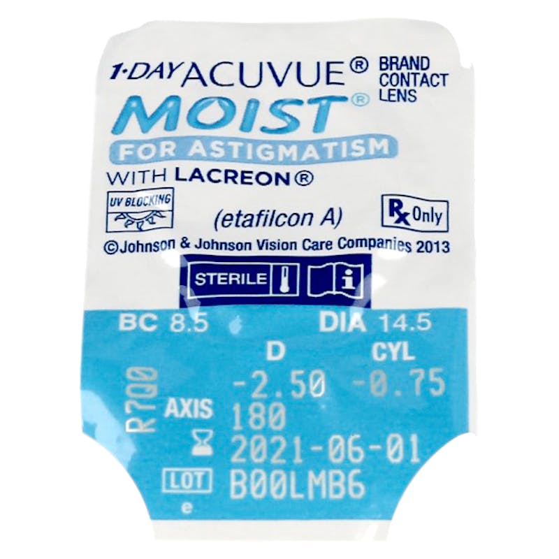 1-Day Acuvue Moist for Astigmatism - 30 Tageslinsen